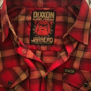 DIXXON JARHEAD FLANNEL. SIZE L